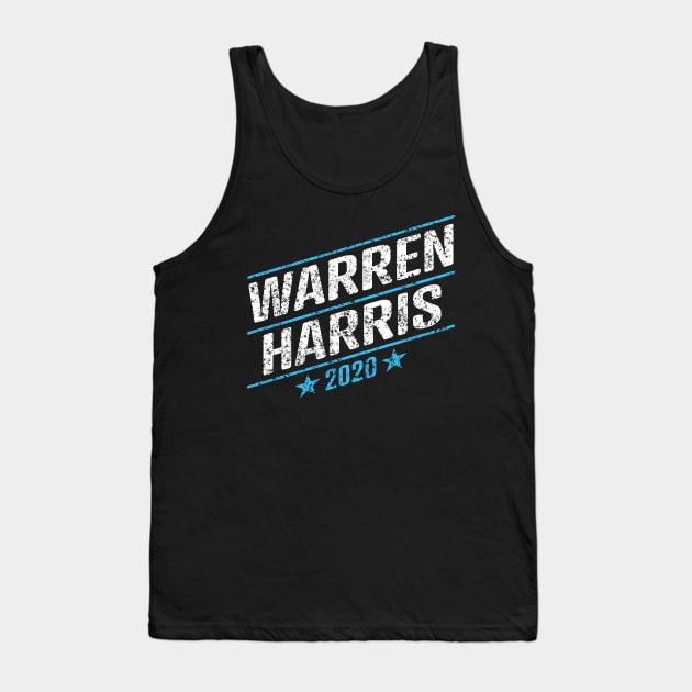 Elizabeth Warren and Kamala Harris on the one ticket? Dare to dream. Presidential race 2020 Distressed text Tank Top by YourGoods